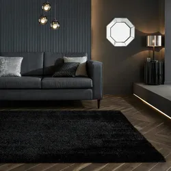 Kadima Design Hochflor-Teppich `Dovel` - Recyceltes Polyester - Nachhaltig & Weich. Farbe: Schwarz, 120x170 cm