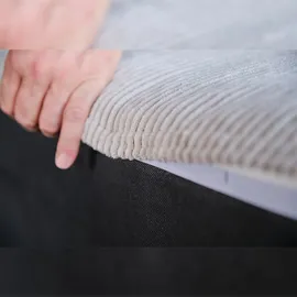 KAWOLA Modulsofa WIOLO SOFT 6 Module 6 Rückenkissen Cord hellgrau