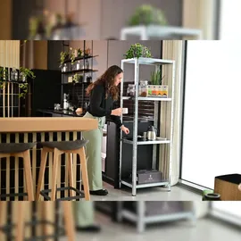 SCHULTE Regalwelt Steckregal 4 Fachböden, 180x60x40 cm (HxBxT), verzinkt