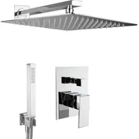 PaulGurkes Unterputz Duschsystem 40cm Komplett Set Regendusche