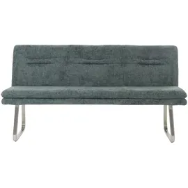 Mendler Sitzbank HWC-H70 Polsterbank Blau/Grün 180 x 40 x 48 cm