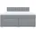 vidaXL Boxspringbett 180 x 200 cm Hellgrau