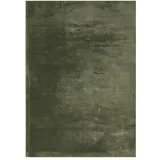 vidaXL Teppich HUARTE Kurzflor Weich und Waschbar Waldgrün 140x200 cm