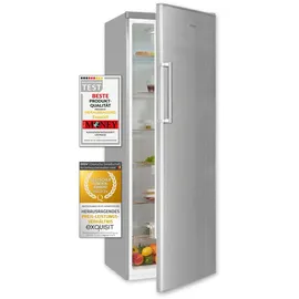 Exquisit KS350-V-H-040D Kühlschrank (331 l, 1715 mm hoch, Inoxlook)