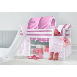 Indoor-Rutsche HOPPEKIDS "ECO Dream", weiß, B:37cm H:105cm T:94,5cm, Holz, Rutschen, Kinderbett Rutsche f. Hochbett, 2 Größen