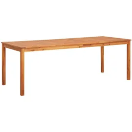 vidaXL Gartentisch 215 x 90 x 74 cm natur