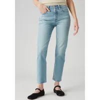Levi's Damen Jeanshose 501 Crop High Rise, Straight Fit, Blau (No Rush), W25/L30 - 25W / 30L
