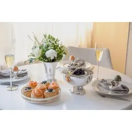 Edzard Tablett Coro, Höhe 3,5 cm, Ø 23 cm, rund, edel versilbert, anlaufgeschützt,