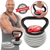 MIWEBA Sports Kettlebell verstellbar 3,4-18 kg grau