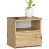 akord furniture factory Akord CL1 in der Farbe Eiche Artisan Schublade B40 x H40 x T35 cm Schlafzimmer, Nachttische