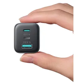 OEM USB-C Lightning Usb-a GaN 45W Wandladegerät - Schwarz