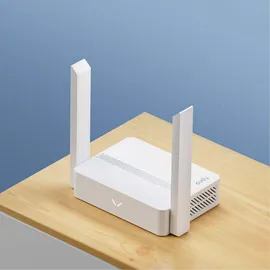 Cudy WR300 Router Wireless Fast Ethernet 300Mbps Single Band 2.4GHz Bianco - Weiß/Silber/Schwarz