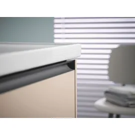 Duravit Ketho.2 Waschtischunterbau wandhängend 2 Schubkästen, 634x549x455mm, für D-Neo 236765, K25282083830000, Farbe: Taupe Supermatt