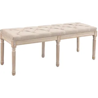Homcom Sitzbank Vintage Beige 117 x 40 x 48 cm