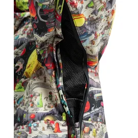 DC Shoes Snowboardjacke DC SHOES "Basis Print 10K", Herren, Gr. XL, schwarz (outer world schwarz), 100% Polyester, Jacken Snowboardjacke