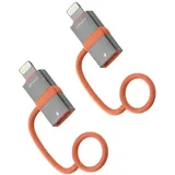 4smarts USB-C auf Lightning Adapter Grau