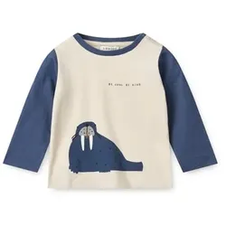 LIEWOOD Apia Placement Langarmshirt walrus/sandy, 80