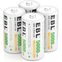 EBL Baby C Akku 5000mAh - NI-MH wiederaufladbare Batterie