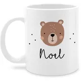 Tasse Tassen 325ml - Süßer Bär I Bären I Bärenmotiv I Bear - 325 ml - Weiß - bären-tasse teddy personalisierte bärchen name geschenke kind tiere und personalisierter tier