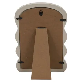 Home Styling Dekorativer Spiegel 18 x 26 cm Beige