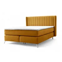 Fun Möbel Boxspringbett Schlafzimmerbett AGNUS 120x200cm in Stoff Salvador