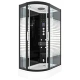 AcquaVapore Dusche Duschkabine D30-73M3L-EC Duschtempel Sauna 120x80 cm MIT 2K Scheiben Versiegelung