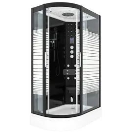 AcquaVapore Dusche Duschkabine D30-73M3L-EC Duschtempel Sauna 120x80 cm MIT 2K Scheiben Versiegelung