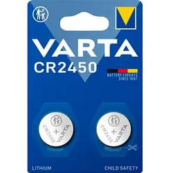 2 VARTA Knopfzelle CR2450 3,0 V