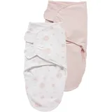 Meyco Baby Pucksack - Dots, Uni Pink/Light Pink - 0-3 Monate - 2er Pack,