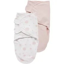 Meyco Baby Pucksack - Dots, Uni Pink/Light Pink - 0-3 Monate - 2er Pack,
