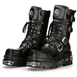 New Rock Stiefel Modell M373 S4 schwarz, - Schwarz - 39