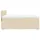 vidaXL Boxspringbett mit Matratze Creme 140x190 cm Stoff - Creme