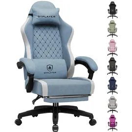 GTPLAYER Ergonomisch Stoff Blau