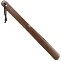 muso wood Schuhlöffel mit langem Griff für Senioren, Holz-Schuhlöffel für Männer, Frauen, Kinder, Schwangerschaft, Walnut Lite