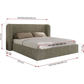 MKS EMORA CLASSIC 140 x 200 cm Grau