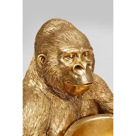 Kare DESIGN Deko-Objekt Gorilla Holding Bowl Polyresin Gold