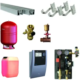 TWL Technologie Solaranlage Flachkollektor Paket Solar FK200 Solarthermie Solarpaket Warmwasser