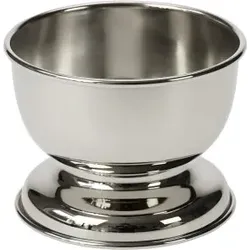 Fantasia Rasierschale mit Fuß Metall silber