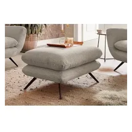 KAWOLA Sessel CHARME Hochlehnsessel Cord steingrau