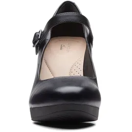 CLARKS Damen Ambyr Shine Pumpe, Black Leather,41 EU