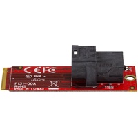 Startech StarTech.com U.2 (SFF-8643) auf M.2 PCI Express 3.0 x4 Adapterkarte für 2,5" U.2 NVMe SSD - interfaceadapter - SAS - M.2 Card