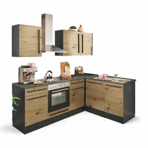 BASIC by Balculina Winkelküche L-Form 220 x 175 cm beige