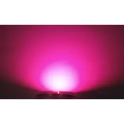 OptoSupply LED, 5mm, 3.3-3.8lm, 15°, klar, magenta