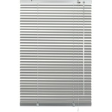 GARDINIA Deco Company Alu-Jalousie ohne Bohren, Zum Klemmen, Inkl. Klemmträgern, Sichtschutz, Lichtschutz, Blendschutz, Aluminium-Jalousie, 70 x 130 cm, Silber