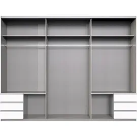 WIMEX Emden 270 x 210 x 65 cm weiß/graphit mit Spiegel und Schubladen