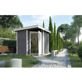 Weka Gartenhaus 229 2,09 x 2,05 m grau