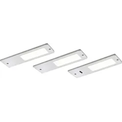 DOMUS LINE Unterbauleuchte Vega D-Motion 24 V/DC - aluminium, 3er Set