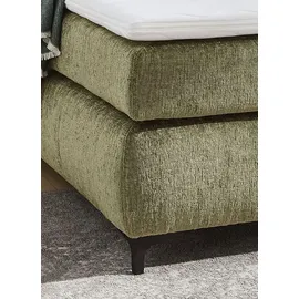 Jockenhöfer Boxspringbett JOCKENHÖFER GRUPPE "Beatrice erhältlich in 140 & 180cm Breite", grün (hellgrün 460, 23), B:153cm L:222cm, Bezug Bett: Microfaser (100% Polyester);Topper und Matratzenspiegel: 100% Polyester, Komplettbetten, Boxspringbett,