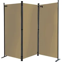 Quick Star Paravent 3/4/6 Teilig beige 165 cm x 170 cm x 22 cm