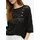 s.Oliver Ajour-Strickpullover Schwarz L